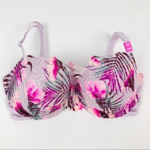 VS PINK Date Push Up Bra - Pink Multi Floral